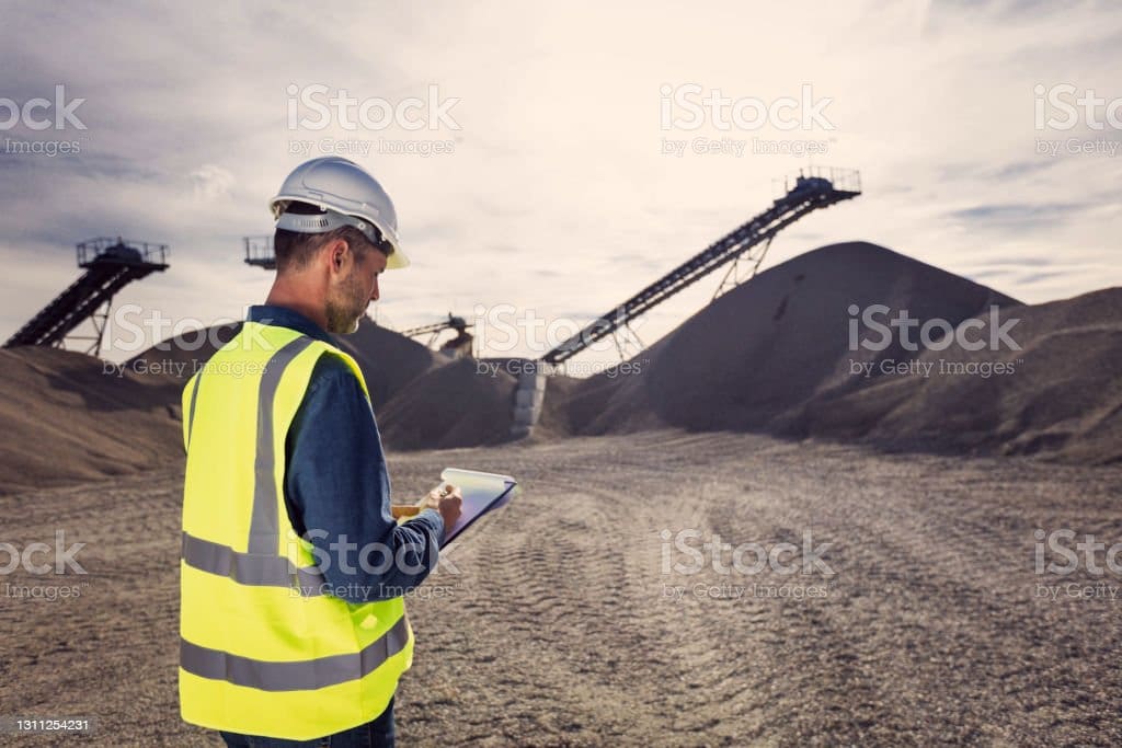 Inspector at quarry